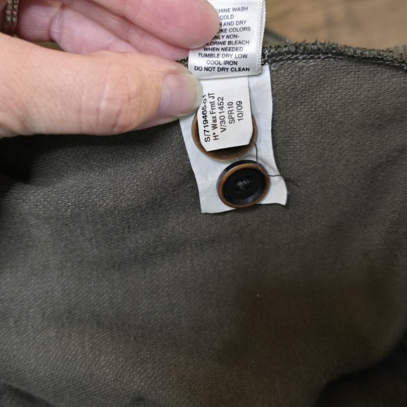 Banana Republic Heritage Collection Jacket GREEN hooded MEN M Safari Bomber - Picture 12 of 16